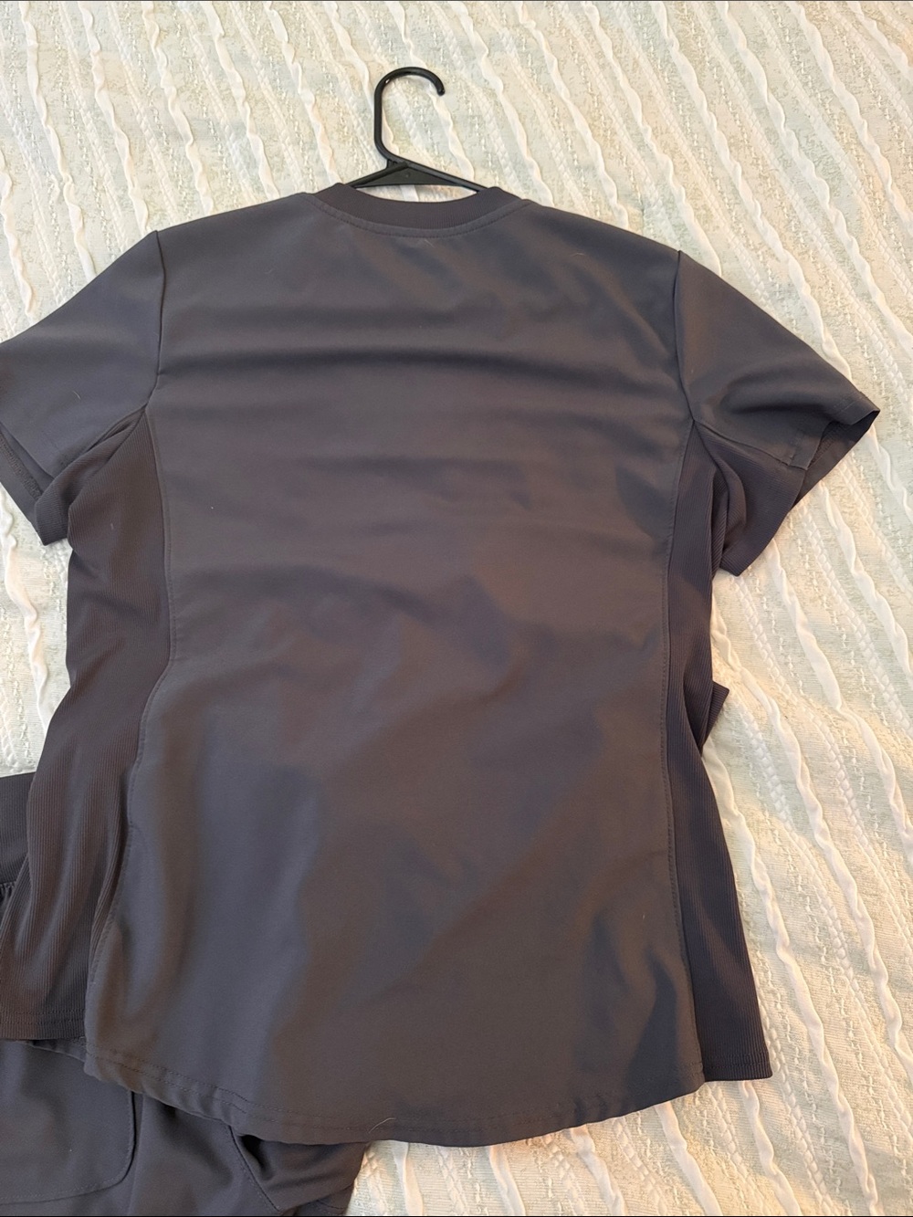 LANDAU Grey Women's V-Neck Scrub Top & Jogger Set - Picture 7 of 7